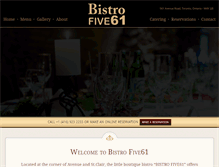 Tablet Screenshot of bistrofive61.com